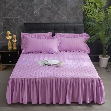 91家纺网 家纺一手货源 找家纺 （总）爱妮玖玖 2021新款素拼夹棉床裙