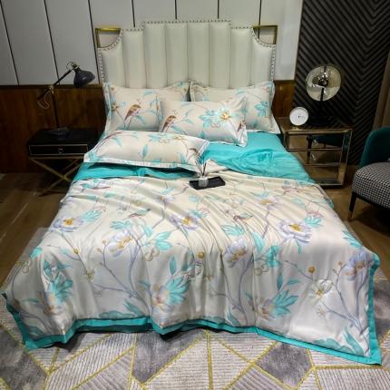 91家纺网 家纺一手货源 找家纺 (总) 雨洋 2025新款乐感丝夏被四件套