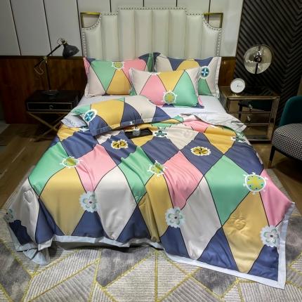 91家纺网 家纺一手货源 找家纺 (总) 雨洋 2025新款乐感丝夏被四件套