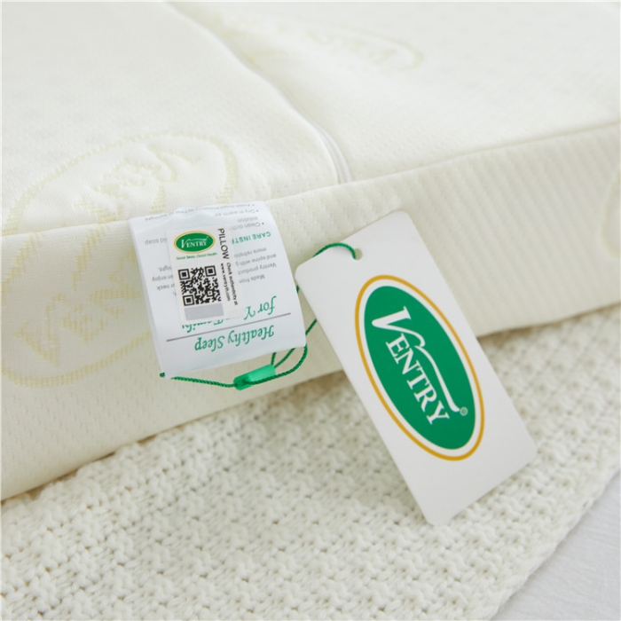 91家纺网 家纺一手货源 找家纺 ventry泰国天然乳胶枕成人平面V牌乳胶枕头