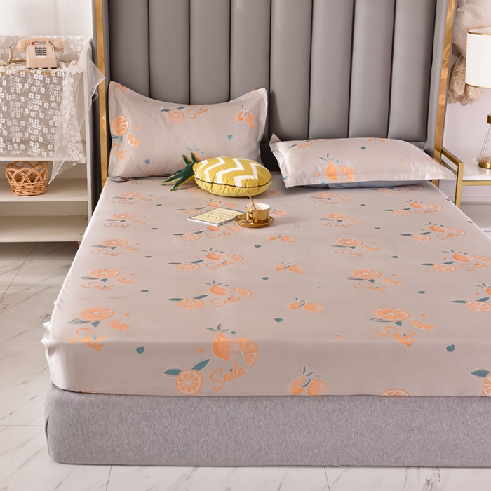 91家纺网 家纺一手货源 找家纺 甜之梦家纺 2025新款提花凉席单品床笠款三件套醇柠檬