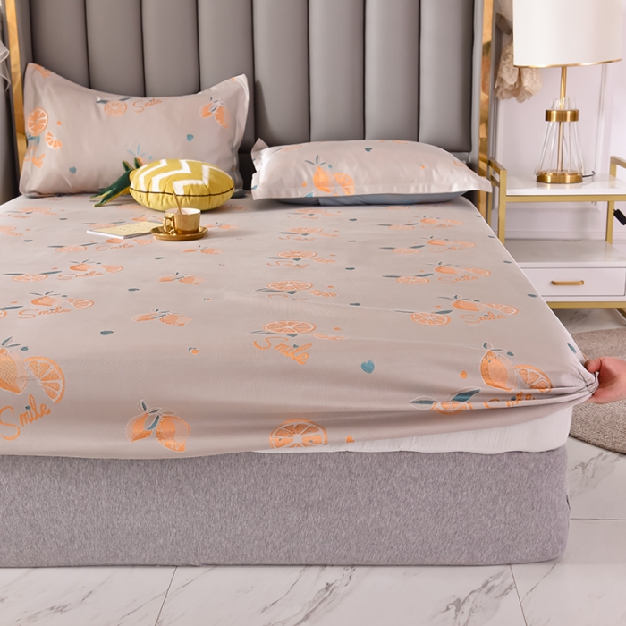 91家纺网 家纺一手货源 找家纺 甜之梦家纺 2025新款提花凉席单品床笠款三件套醇柠檬