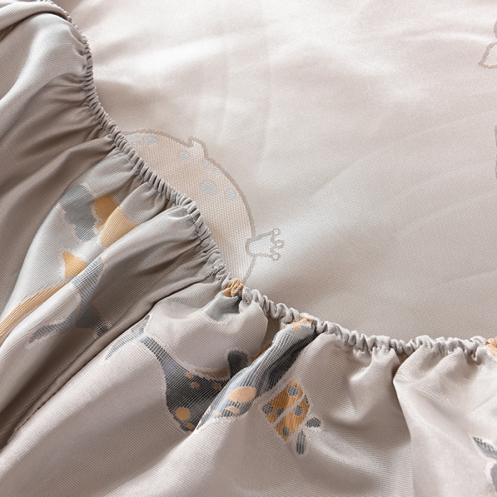 91家纺网 家纺一手货源 找家纺 甜之梦家纺 2025新款提花凉席单品床笠款三件套海豚湾