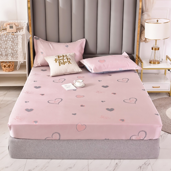 91家纺网 家纺一手货源 找家纺 甜之梦家纺 2025新款提花凉席单品床笠款三件套心雨恋