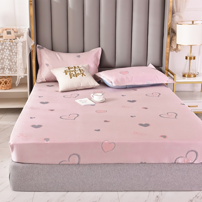 91家纺网 家纺一手货源 找家纺 甜之梦家纺 2025新款提花凉席单品床笠款三件套心雨恋