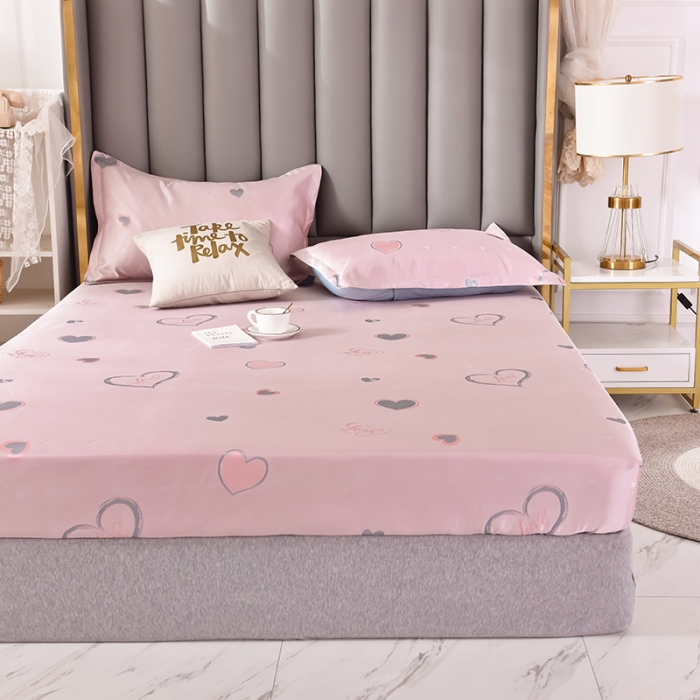 91家纺网 家纺一手货源 找家纺 甜之梦家纺 2025新款提花凉席单品床笠款三件套心雨恋