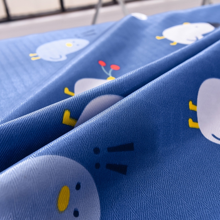 91家纺网 家纺一手货源 找家纺 甜之梦家纺 2025新款印花冰丝单品凉席床单款萌鸡日记