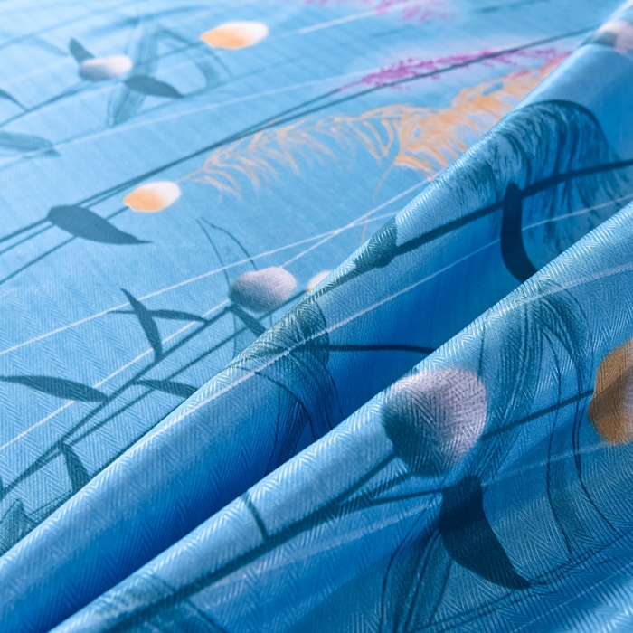 91家纺网 家纺一手货源 找家纺 甜之梦家纺 2025新款印花冰丝单品凉席床单款水梦瑶