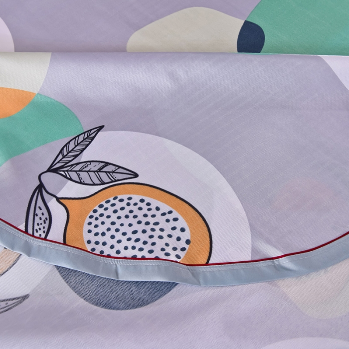 91家纺网 家纺一手货源 找家纺 甜之梦家纺 2025新款印花冰丝单品凉席床单款夏日柠檬灰