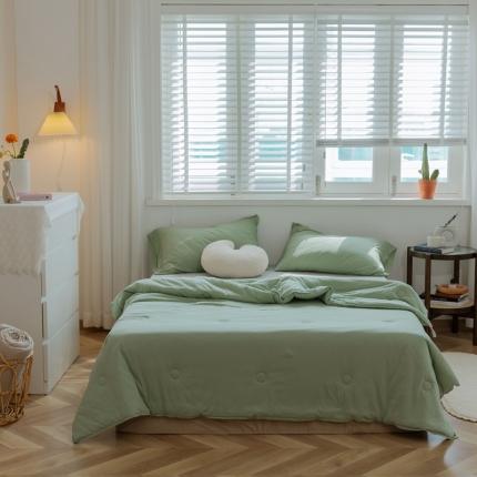 91家纺网 家纺一手货源 找家纺 （总）寐眠 2021新款纯色条纹针织棉夏被