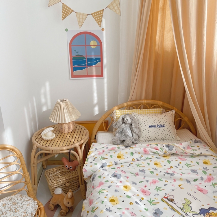 91家纺网 家纺一手货源 找家纺 星期八 2021新款全棉卡通儿童夏被 快乐小象