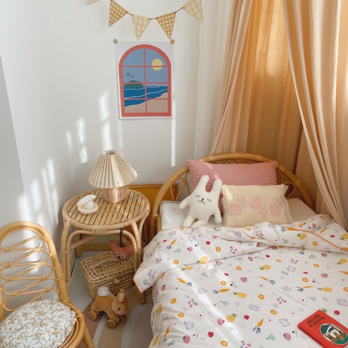 91家纺网 家纺一手货源 找家纺 星期八 2021新款全棉卡通儿童夏被 萝卜兔