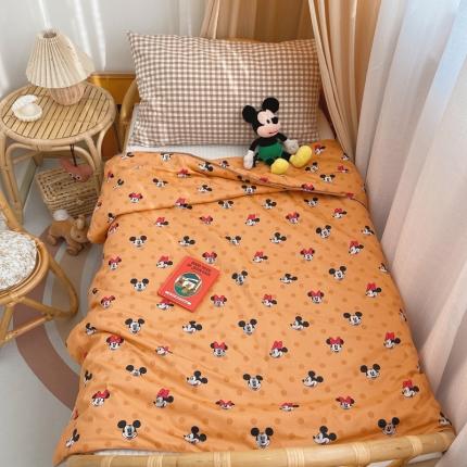 星期八 2021新款全棉卡通儿童夏被 米奇-橙