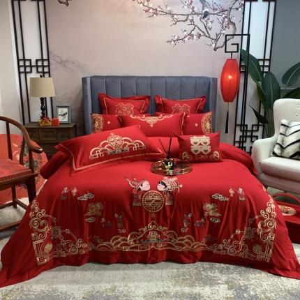 91家纺网 家纺一手货源 找家纺 （总）橘滋家纺 2021新款春夏全棉婚庆系列