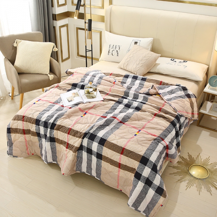 91家纺网 家纺一手货源 找家纺 畅销被业2021新款芦荟棉夏被夏凉被  格调