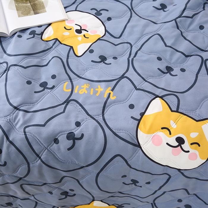 91家纺网 家纺一手货源 找家纺 畅销被业2021新款芦荟棉夏被夏凉被 秋田