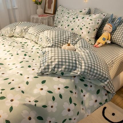 91家纺网 家纺一手货源 找家纺 （总）琪格格纺织 2022新款水洗真丝印花四件套