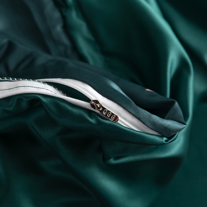 91家纺网 家纺一手货源 找家纺 琪格格纺织 2022新款水洗真丝印花四件套 小蜜蜂