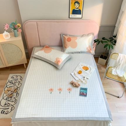 91家纺网 家纺一手货源 找家纺 （总）时年家纺 2021新款卡通水洗冰露丝养生凉席