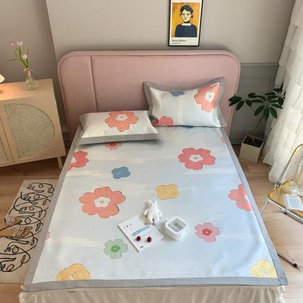 91家纺网 家纺一手货源 找家纺 （总）时年家纺 2021新款卡通水洗冰露丝养生凉席