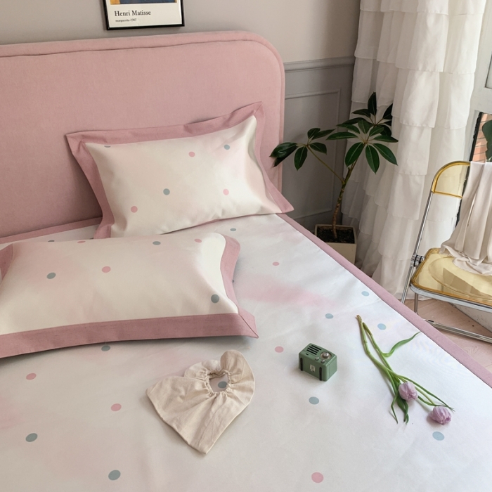 91家纺网 家纺一手货源 找家纺 时年家纺 2021新款卡通水洗冰露丝养生凉席 彩虹点点