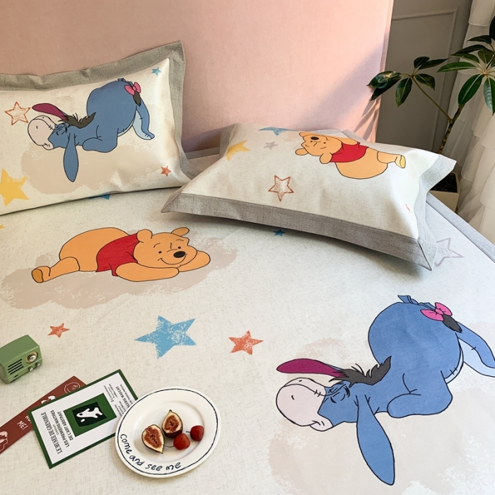 91家纺网 家纺一手货源 找家纺 时年家纺 2021新款卡通水洗冰露丝养生凉席 梦想