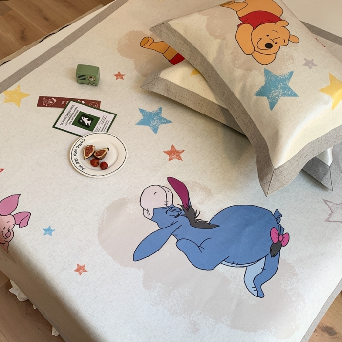 91家纺网 家纺一手货源 找家纺 时年家纺 2021新款卡通水洗冰露丝养生凉席 梦想