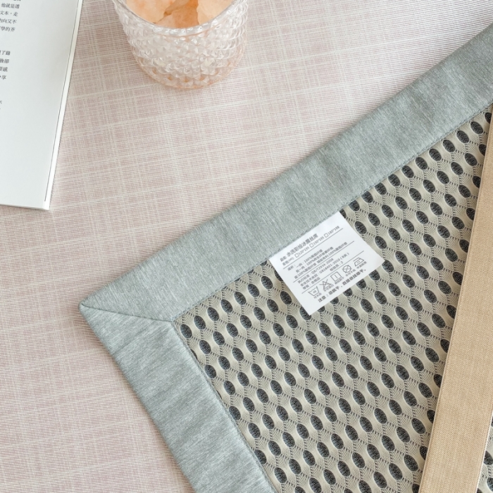 91家纺网 家纺一手货源 找家纺 时年家纺 2021新款千鸟格和肌理纹水洗冰露丝养生凉席 肌理纹-樱花