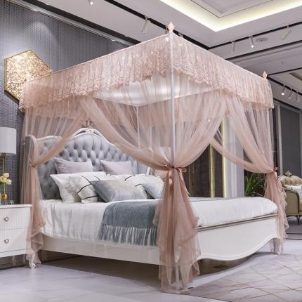 91家纺网 家纺一手货源 找家纺 （总）夏彩 88315高端加密加柔蕾丝刺绣宫廷蚊帐