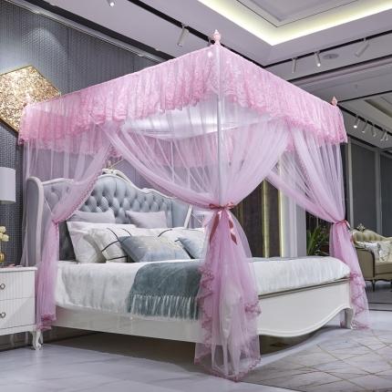 91家纺网 家纺一手货源 找家纺 （总）夏彩 88315高端加密加柔蕾丝刺绣宫廷蚊帐