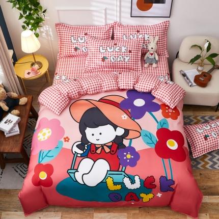 91家纺网 家纺一手货源 找家纺 KT猫直营店 2024新款大版卡通四件套 小公举