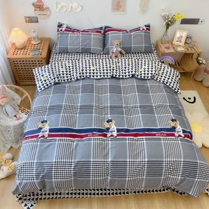 91家纺网 家纺一手货源 找家纺 （总）2022年新款卡通系列全棉印花四件套实拍图直播爆款