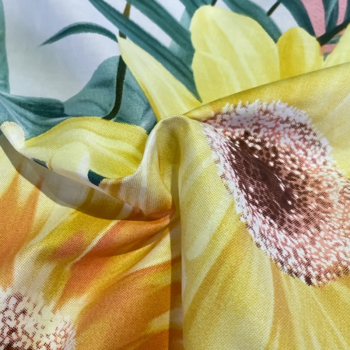 91家纺网 家纺一手货源 找家纺 金爱家 2021新款全棉活性花卉系列四件套 夏威夷之恋-粉