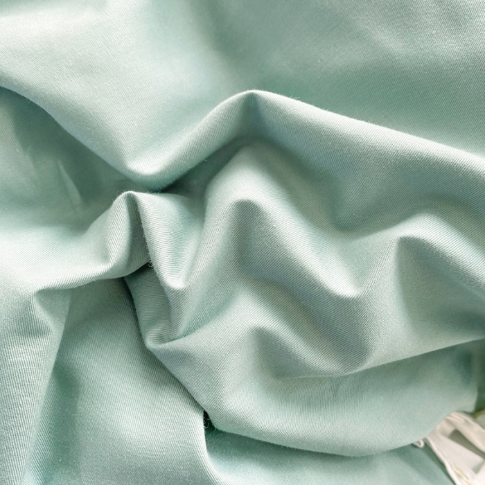 91家纺网 家纺一手货源 找家纺 2023网红全棉13376四件套少女心公主风纯棉被套棚拍图 豆绿