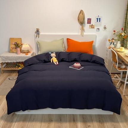 91家纺网 家纺一手货源 找家纺 （总）贝拉梦 2021新款纯色混搭风四件套