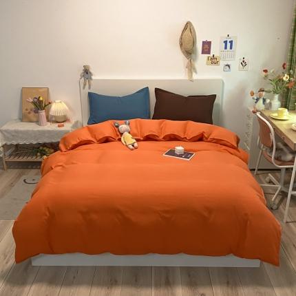 91家纺网 家纺一手货源 找家纺 （总）贝拉梦 2021新款纯色混搭风四件套