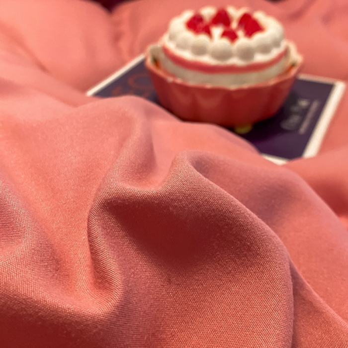 91家纺网 家纺一手货源 找家纺 贝拉梦 2021新款纯色混搭风四件套豆沙+魅紫