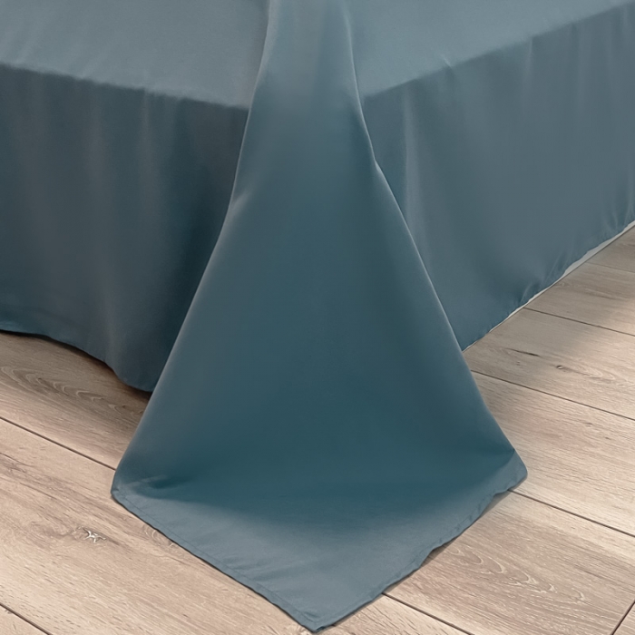 91家纺网 家纺一手货源 找家纺 贝拉梦 2021新款纯色混搭风四件套靓橙+宝蓝