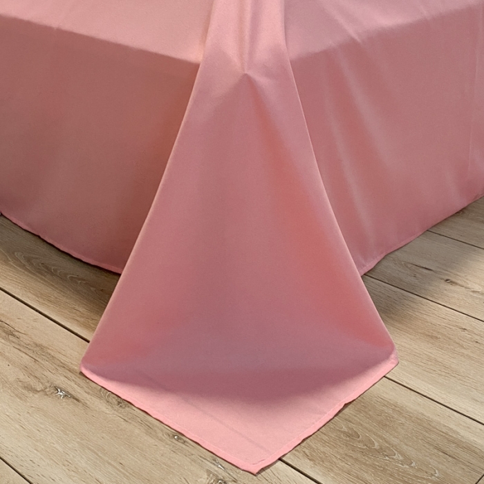 91家纺网 家纺一手货源 找家纺 贝拉梦 2021新款纯色混搭风四件套浅绿+粉玉