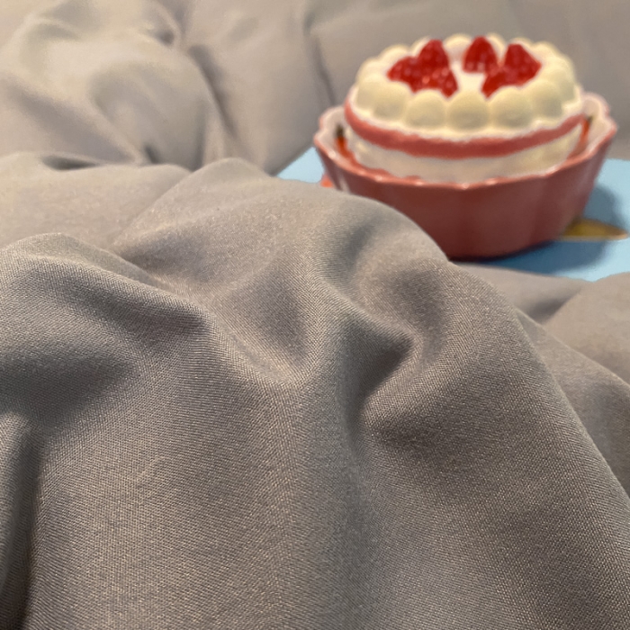 91家纺网 家纺一手货源 找家纺 贝拉梦 2021新款纯色混搭风四件套银灰+米驼