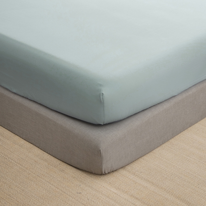 91家纺网 家纺一手货源 找家纺 小米笠 2021新款全棉水洗棉床笠豆绿