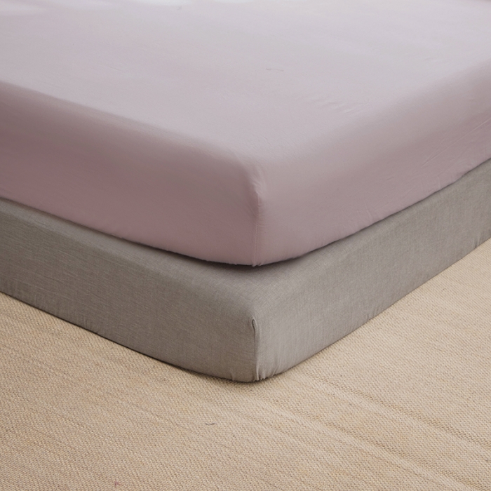 91家纺网 家纺一手货源 找家纺 小米笠 2021新款全棉水洗棉床笠藕粉