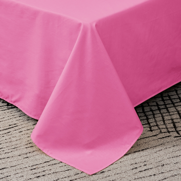 91家纺网 家纺一手货源 找家纺 欣喜来 2022新款全棉纯色四件套 胭脂