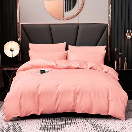 91家纺网 家纺一手货源 找家纺 欣喜来 2022新款全棉纯色四件套 玉色