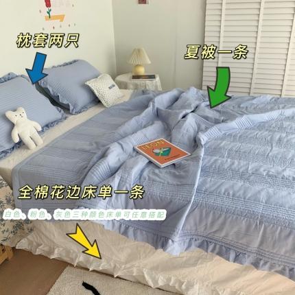 91家纺网 家纺一手货源 找家纺 （总）六巷胡同 2022新款出口韩国款雪纺纱夏被