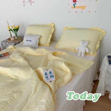 91家纺网 家纺一手货源 找家纺 （总）六巷胡同 2022新款出口韩国款雪纺纱夏被