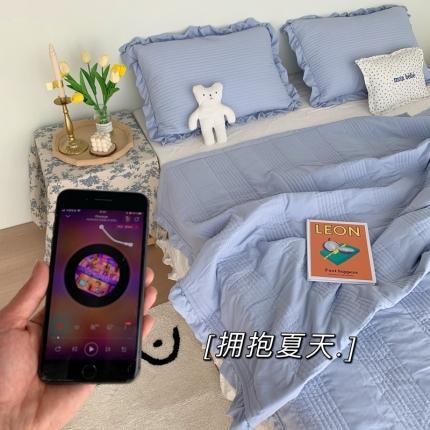 91家纺网 家纺一手货源 找家纺 （总）六巷胡同 2022新款出口韩国款雪纺纱夏被