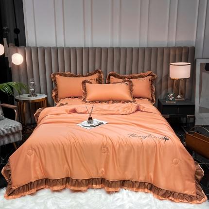 91家纺网 家纺一手货源 找家纺 （总）富米莱（原臻工厂）2023新款同心结韩版水洗天丝夏被四件套