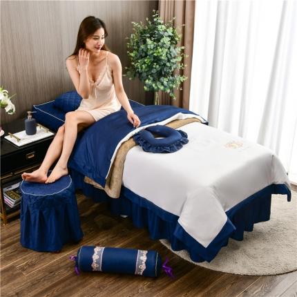 91家纺网 家纺一手货源 找家纺 （总）诗薇娅 2023新款天丝莱赛尔美容床罩四件套