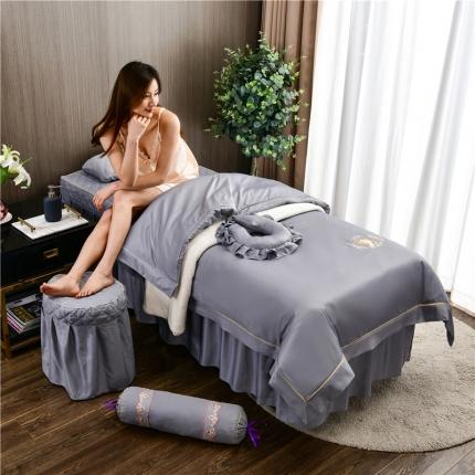 91家纺网 家纺一手货源 找家纺 （总）诗薇娅 2023新款天丝莱赛尔美容床罩四件套